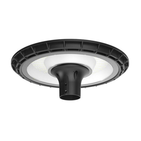 Lampa LED rotunda, 60W, lumina alb neutra, 5155lm, IP65, 38x12 cm, aluminiu si sticla, 240V, negru