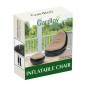 Fotoliu gonflabil 2 in 1, taburet inclus, forma ergonomica, sarcina 120 kg, pompa umflare, 75x90x80 cm si 50x20 cm, PVC