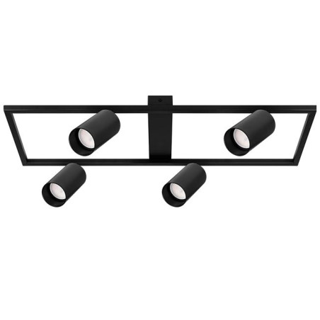 Lampa LED GU10 Bumo, de tavan, 4 spoturi, stil industrial, 600x200x170 mm