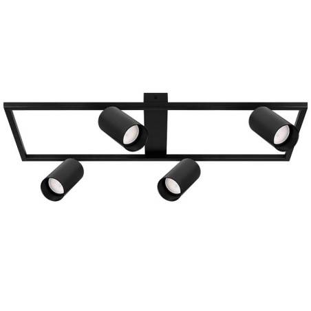 Lampa LED GU10 Bumo, de tavan, 4 spoturi, stil industrial, 600x200x170 mm