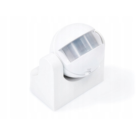 Senzor de miscare PIR 180 grade, raza 12 m, montare pe perete, reglabil, 1200W