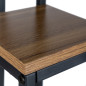 Suport de flori, 4 rafturi, sarcina totala 50 kg, MDF si metal, stil industrial Suport de flori, 4 rafturi, sarcina totala 50 kg, MDF si metal, stil industrial