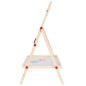 Tabla magnetica cu 2 fete, socotitoare, suport si accesorii, 32 x 41 x 67 cm, cadru din lemn