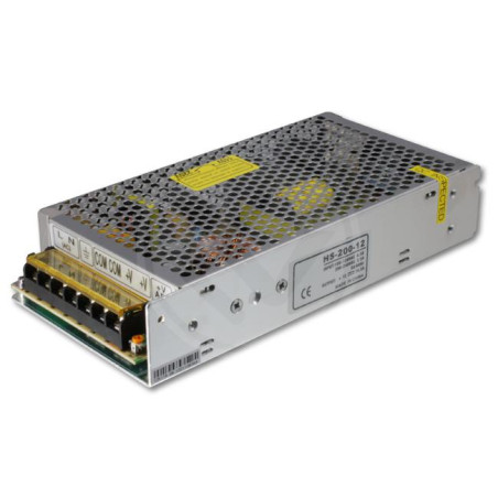 Sursa de alimentare LED 200W, 12V DC, 16A, cu protectie si ventilator activ