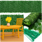Panou gard iedera artificiala, 100x300 cm, 6 panouri decorative, accesorii fixare