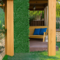 Panou gard iedera artificiala, 100x300 cm, 6 panouri decorative, accesorii fixare