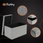 Taburet cu compartiment depozitare, 54 litri, sarcina maxima 80 kg, 60x30x30 cm, material textil gri Taburet cu compartiment depozitare, 54 litri, sarcina maxima 80 kg, 60x30x30 cm, material textil gri