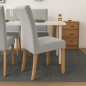 Set 6 huse scaun, catifea gri, fixare cu benzi elastice, lavabile la masina, 65x40x35 cm Set 6 huse scaun, catifea gri, fixare cu benzi elastice, lavabile la masina, 65x40x35 cm