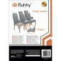 Set 6 huse scaun, catifea gri, fixare cu benzi elastice, lavabile la masina, 65x40x35 cm Set 6 huse scaun, catifea gri, fixare cu benzi elastice, lavabile la masina, 65x40x35 cm