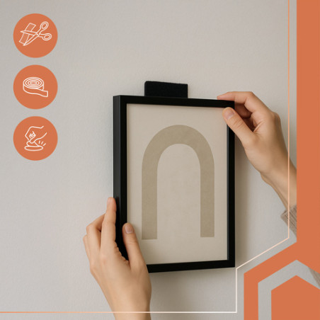 Banda autoadeziva cu velcro, multifunctionala, utilizare universala, rola 5x500 cm