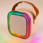 Set karaoke portabil, difuzor Bluetooth, 2 microfoane ergonomice, iluminare RGB, 90Hz–18kHz, putere 3W Set karaoke portabil, difuzor Bluetooth, 2 microfoane ergonomice, iluminare RGB, 90Hz–18kHz, putere 3W