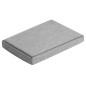 Taburet cu spatiu de depozitare, pentru 2 persoane, pliabil, capacitate 110 L, MDF/poliester buretat, gri
