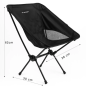 Scaun pliabil de camping, forma ergonomica, maxim 120 kg, husa transport, 30x36x62 cm Scaun pliabil de camping, forma ergonomica, maxim 120 kg, husa transport, 30x36x62 cm