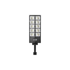 Lampa solara LED stradala, autonomie 6-20h, distanta detectare 6-8m, IP65, 6000K, 4200lm, 300W, 300 surse, negru