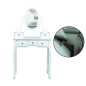 Set masa toaleta 140x80x40 cm, oglinda, scaun, 5 sertare, RESIGILAT