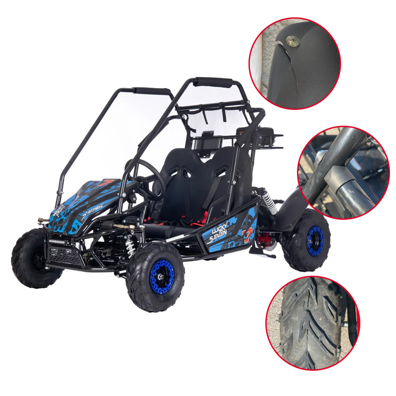 BUGGY pe benzina, 125cc, 46 km/h, suspensii fata/spate, cutie automata, cadru otel, maxim 180 kg, RESIGILAT