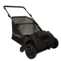 Colector manual de frunze si iarba, reglabil pe inaltime, capacitate sac 100 l, 2 roti, 90x136x67 cm