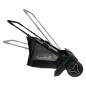 Colector manual de frunze si iarba, reglabil pe inaltime, capacitate sac 100 l, 2 roti, 90x136x67 cm
