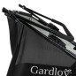Colector manual de frunze si iarba, reglabil pe inaltime, capacitate sac 100 l, 2 roti, 90x136x67 cm