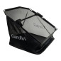 Colector manual de frunze si iarba, reglabil pe inaltime, capacitate sac 100 l, 2 roti, 90x136x67 cm