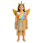 Costum unicorn 3 piese, pentru fete, 130-140 cm, rochita, bentita cu corn, aripi, multicolor