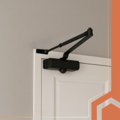 Amortizor usa, greutate 40-65 kg, dubla ajustare, lungime totala brat 49 cm, negru
