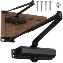 Amortizor usa, greutate 40-65 kg, dubla ajustare, lungime totala brat 49 cm, negru