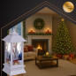 Felinar decorativ LED de Craciun, lumina calda, 2W, inaltime 12.5 cm, alb Felinar decorativ LED de Craciun, lumina calda, 2W, inaltime 12.5 cm, alb