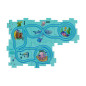 Puzzle educational tip pista, 3 vehicule cu baterii, indicatoare rutiere, autocolante
