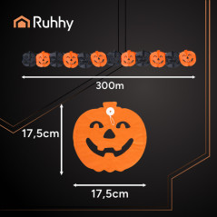 Ghirlanda decorativa de Halloween, lungime 3 metri, din hartie