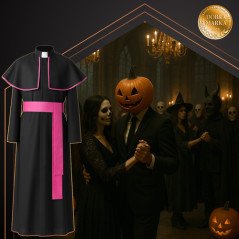 Costum episcop, marime XL/XXL, pentru Halloween, talie 52-56 cm, lungime totala 147 cm
