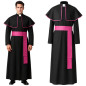 Costum episcop, marime XL/XXL, pentru Halloween, talie 52-56 cm, lungime totala 147 cm