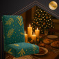 Set 6 huse pentru scaun, model de Craciun, material elastic verde, 65x35x40 cm Set 6 huse pentru scaun, model de Craciun, material elastic verde, 65x35x40 cm