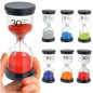 Set 6 clepsidre colorate, 1, 3, 5, 10, 15 si 30 minute, 3 ani+, 9.8x4.3 cm Set 6 clepsidre colorate, 1, 3, 5, 10, 15 si 30 minute, 3 ani+, 9.8x4.3 cm