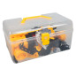 Set de constructie vehicule, 100 blocuri 3D, unelte si accesorii incluse, multicolor Set de constructie vehicule, 100 blocuri 3D, unelte si accesorii incluse, multicolor