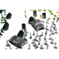 Set baza militara pentru copii, 300 piese, soldati, figurine militare, tanc militar, arme, husa cu maner