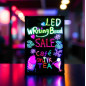 Panou LED publicitar, 40x60 cm, rescriptibil, reclame luminoase efect neon