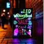 Panou LED publicitar, 40x60 cm, rescriptibil, reclame luminoase efect neon