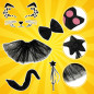 Costum pisicuta, set 7 piese, fusta si accesorii, universal fetite 3-10 ani