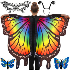 Costum Fluture, 5 elemente, marime universala, multicolor