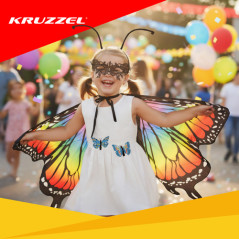 Costum Fluture, 5 elemente, marime universala, multicolor