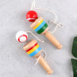 Kendama din lemn, joc traditional japonez, 4 x 4 x 11.5 cm Kendama din lemn, joc traditional japonez, 4 x 4 x 11.5 cm
