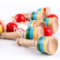 Kendama din lemn, joc traditional japonez, 4 x 4 x 11.5 cm Kendama din lemn, joc traditional japonez, 4 x 4 x 11.5 cm