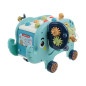 Jucarie educativa si interactiva cu activitati, forma elefant, 18.7x26x14.6 cm, multicolor