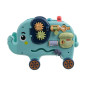 Jucarie educativa si interactiva cu activitati, forma elefant, 18.7x26x14.6 cm, multicolor