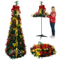Brad de Craciun pop-up artificil, decoratiuni incluse, baza stabila, inaltime 180 cm Brad de Craciun pop-up artificil, decoratiuni incluse, baza stabila, inaltime 180 cm