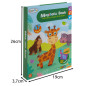 Puzzle magnetic educativ, animale africane, 6 cartonase, 47 elemente, multicolor Puzzle magnetic educativ, animale africane, 6 cartonase, 47 elemente, multicolor