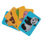 Puzzle magnetic educativ, animale africane, 6 cartonase, 47 elemente, multicolor Puzzle magnetic educativ, animale africane, 6 cartonase, 47 elemente, multicolor