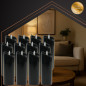 Set 12 lumanari negre, efect flacara alb calda, 15 x 5 cm, utilizare universala, IP20 Set 12 lumanari negre, efect flacara alb calda, 15 x 5 cm, utilizare universala, IP20