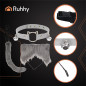 Set costum Halloween, pisica/vulpe, 3 piese, coada, choker, cordeluta urechi, gri Set costum Halloween, pisica/vulpe, 3 piese, coada, choker, cordeluta urechi, gri